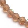 Synthetic Moonstone Beads Strands G-F142-8mm-04-3