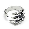 Adjustable Alloy Cuff Finger Rings RJEW-S038-007-2