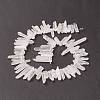Natural Quartz Crystal Pointed Beads Strands G-L484-03-3