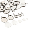 DIY 304 Stainless Steel Tray Pendants Making Kits DIY-FS0008-83-3