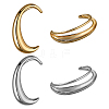 4Pcs 4 Styles C-Shaped Alloy Cuff Earrings EJEW-GO0002-30-1