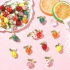 5Pcs Handmade Lampwork Pendants PALLOY-YW00108-07A-4