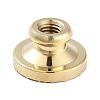 Texture Theme Roung Brass Stamp Head LS-AJEW-M036-06F-G-3