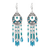 Tibetan Style Alloy Resin Dangle Earrings FS-WG46048-03-2