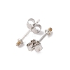 925 Sterling Silver Stud Earring Findings STER-L064-10P-1