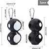 3Pcs 8-shape Silicone Silicon Golf Ball Cover AJEW-FH0002-06-3