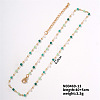 Colorful Crystal Necklace with Simple and Elegant Design for Fashionable Women. LC0921-1-1