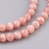 Natural Rhodochrosite Beads Strands G-F568-116-4mm-3