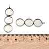 304 Stainless Steel Pendant Cabochon Settings STAS-K320-03B-P-3
