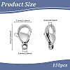 304 Stainless Steel Lobster Claw Clasps STAS-PH0007-02B-2