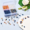 8 Strand 4 Colors Electroplate Glass Beads Strands EGLA-YW0001-37-7
