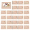 Wood Cabochon Settings WOOD-WH0124-162A-1