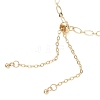 Brass Cable & Figaro Chain Slider Bracelets for Women BJEW-JB13156-4