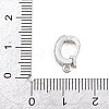 Brass Micro Pave Clear Cubic Zirconia Fold Over Clasps KK-H268-08P-3