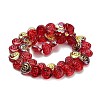 Electroplate Baking Paint Glass Beads Strands EGLA-K061-13A-AB05-2