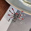 Spider Rhinestone Brooch PW-WGE0650-01-1