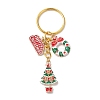 Christmas Alloy Enamel Keychain KEYC-JKC00910-3