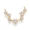 Brass Micro Pave Cubic Zirconia Pendants LS-ZIRC-F099-20G-09-1