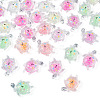 30Pcs Transparent Acrylic and Glitter Powder Pendants TACR-TA0001-91-3