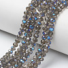 Electroplate Glass Beads Strands EGLA-A034-T4mm-I10-1