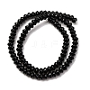 Natural Black Onyx Beads Strands G-P161-20-6x4mm-5