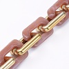 Handmade CCB Plastic Boston Link Chains AJEW-JB00683-06-1