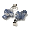 Natural Blue Spot Jasper Pendants G-Z067-04P-08-2