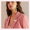 16Pcs 2 Styles Bowknot Enamel Pins JEWB-SC0001-74-5