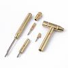 Multifunction Brass Hammer & Screwdriver Hand Tools TOOL-WH0122-05LG-1