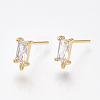 Brass Stud Earring Findings X-KK-T038-492C-1