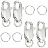 4Pcs 925 Sterling Silver Lobster Claw Clasps STER-BBC0009-40B-1