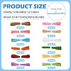 12 Bundles 12 Colors Twisted Paper Cord DIY-TA0013-29-4