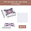 Square PVC Self-Adhesive Flower Pattern Paper CF-TAC0002-12-9