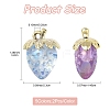 10Pcs 5 Styles Transparent Acrylic Pendants MACR-FS0002-09-4