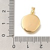 Brass Pave Paua Shell Pendants KK-K388-80G-3