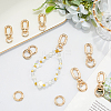 8Pcs Alloy Spring Gate Rings FIND-BBC0004-68-4