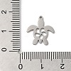 Non-Tarnish 201 Stainless Steel Pendants STAS-E206-04P-05-3