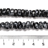 Natural Snowflake Obsidian Beads Strands G-Q167-B22-01-5