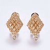 Alloy Stud Earring Findings PALLOY-F201-11-2