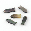 Fish Black Lip Shell Charms X-SHEL-R009-20-1