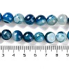 Natural Striped Agate/Banded Agate Beads Strands G-Z060-A01-C11-5