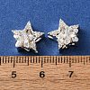Brass Micro Pave Clear Cubic Zirconia Beads CU-CBAEC99-30S-3