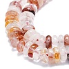 Natural Red Hematoid Quartz/Ferruginous Quartz Beads Strands G-K245-B07-02-3