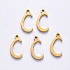 PVD Vacuum Plating 201 Stainless Steel Charms STAS-R105-C-G-2