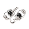 Natural Obsidian Pendants GG-CBA0251-04P-07-2