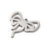 Non-Tarnish 201 Stainless Steel Pendants STAS-E206-04P-07-2