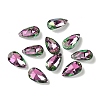 Faceted Teardrop Glass Pendants GLAA-O008-A28-1