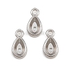 304 Stainless Steel Charm Rhinestone Settings SA-CBAC865-08F-P-1