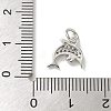 Brass Micro Pave Clear Cubic Zirconia Pendants KK-U046-02P-05-3