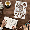 Plastic Reusable Drawing Painting Stencils Templates DIY-WH0202-299-3